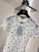 2025 New launch Printed round neck with short sleeves 02545