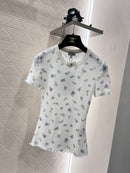 2025 New launch Printed round neck with short sleeves 02545