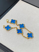 Too temperament color matching four-leaf clover bracelet 02531