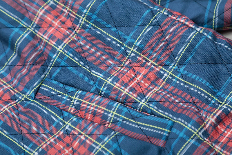 Winter diamond check double-sided wear down 02387