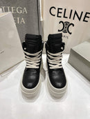 New vintage lace-up platform high top little booties for couples 02732