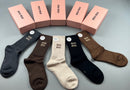 New🔥 cashmere mid-length pile socks 02564