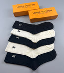 cashmere mid-length pile socks 02555