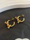 Very fairy, very beautiful two diamond twisted rope earrings 02529