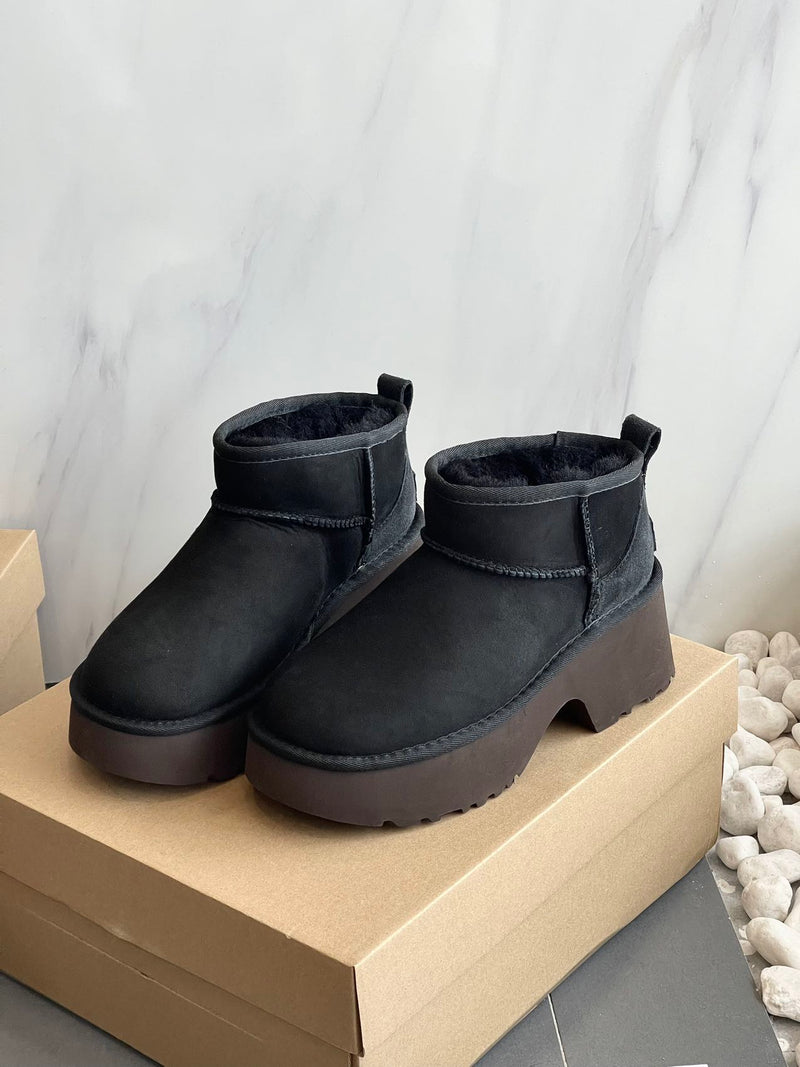 Warm and stylish platform snow boots 02680