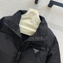 24 Autumn and winter recycled nylon series stand collar motorcycle down jacket 02626