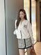 24 Early spring embroidered logo zipper coat 02307