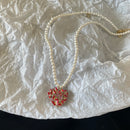 Three-dimensional love necklace 02256