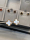 Four-leaf clover stud earrings 02827