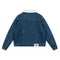 Autumn and winter new heavy industry double bag lamb wool denim jacket 02655