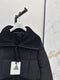 Autumn and winter the latest knitted patchwork large lapel jacket down jacket 02620