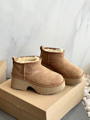 Warm and stylish platform snow boots 02680