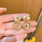 Size pearl shell earrings 02702