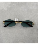 Two-tone sun glasses  02376