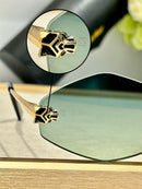 Two-tone sun glasses  02376