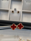 Four-leaf clover stud earrings 02827