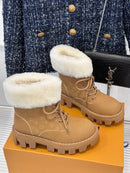 Classic autumn and winter platform snow boots simple ️ 02397