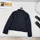 Autumn and winter the latest ski series of environmental protection lamb wool cotton Rhomb quilted coat 02623