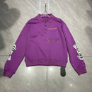 Purple turtleneck hoodie/pullover long sleeve/half skirt 02495