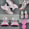 Vintage platform elevation to make old daddy shoes pair sneakers 00216-2