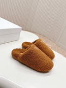 24 Autumn and winter fluffy slippers series half drag wool slippers 02285