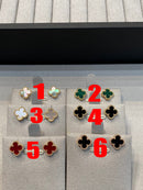 Four-leaf clover stud earrings 02827