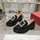 24 new new autumn and winter classic copper buckle and diamond buckle single shoes 09061