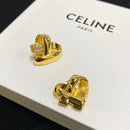 Stylish gold love knot earrings 02830