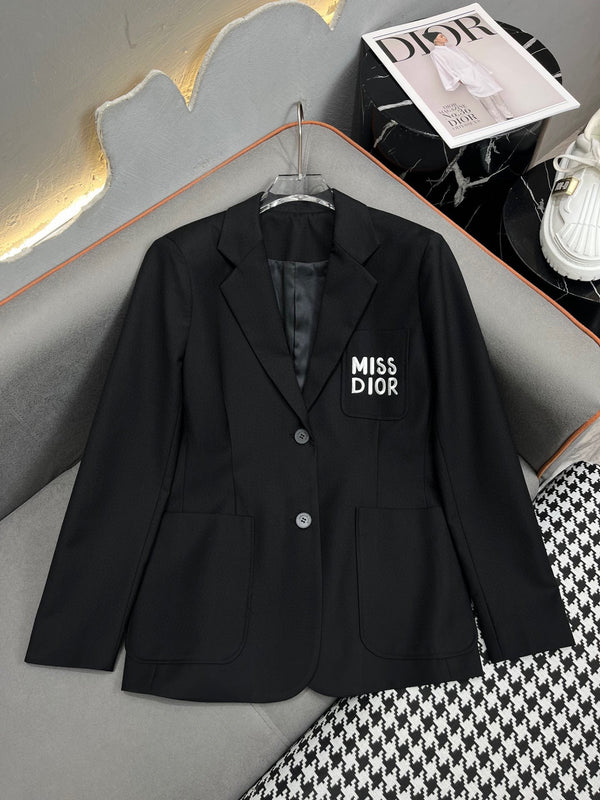 24SS Autumn/Winter new suit jacket/alphabet embroidery 01029