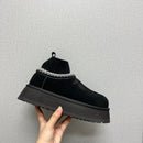 Thick soled casual wool shoes  02117