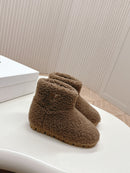 24 Autumn and winter furry ankle boots Snow boots 02286