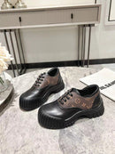 Classic retro fashion big head leather shoes 02682