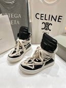 New vintage lace-up platform high top little booties for couples 02732