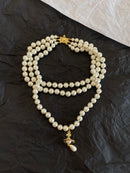 Three layers of pearl necklace 02724