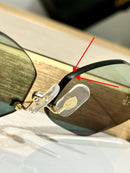 Two-tone sun glasses  02376