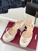 Classic spring/summer catwalk rhinestone sky-high waterproof platform high-heeled sandals 02737