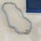 Blue pearl Saturn necklace+bracelet 02661