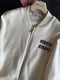 24 Early spring embroidered logo zipper coat 02307