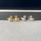 Small Saturn stud earrings 02251