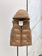 The latest simple hooded vest for autumn and winter 02621