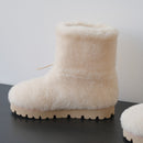 All wool drawstring reinforced wool snow boots  02441