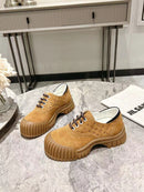 Classic retro fashion big head leather shoes 02682