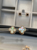 Four-leaf clover stud earrings 02827