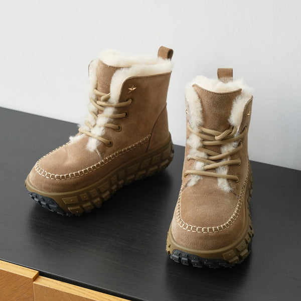 24ss autumn and winter new with star snow boots fur shoes  02442