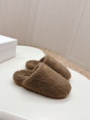 24 Autumn and winter fluffy slippers series half drag wool slippers 02285