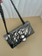 Ultralight metal patchwork leather strap for single shoulder crossbody 02467